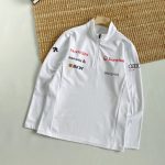 Descente Long-Sleeved Shirts Red Fleece Fabric Daily Commute Autumn Winter And