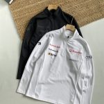 Descente Long-Sleeved Shirts Red Fleece Fabric Daily Commute Autumn Winter And