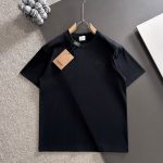Burberry Short Sleeves Black Cotton Pure Spring Autumn