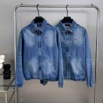 Ralph Lauren Long-Sleeved Shirt Red Denim Spring Autumn Embroidery