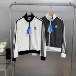 Adidas Long-Sleeved Shirt Red Cotton Polyester Fiber Jacquard Autumn Winter Early Patch