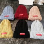 Supreme Wool Hat Yellow Cashmere Fleece Coral Winter