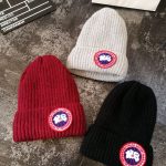 Canada Goose Wool Hat Ash Cashmere Fleece Coral Winter