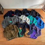 Patagonia Coats Red Wool Polyester Nylon Spandex Fleece Patch