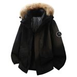 Archaeopteryx Down Jacket Red Cotton Gabardine Streamlined Cut