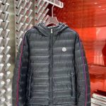Moncler Down Jacket Red Goose Duck Nylon Embroidery