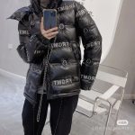 Moncler Down Jacket Black Goose Duck Nylon