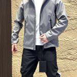 Descente Windbreaker Ash Softshell Fabric Hardcore Outdoor Clean Cut Hidden Pocket