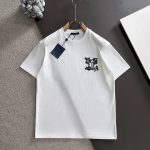 Louis Vuitton Short Sleeves White Cotton Pure Wool Spring Autumn Embroidery