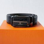 Louis Vuitton Belt Red Split Leather