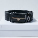 Armani Belt Red Split Leather