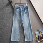 Gucci Pants Red Cotton Plain Weave Denim A Touch Of Understated Winter