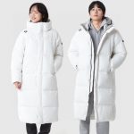 Descente Down Jackets Ash Eva Feather Duck Polyester Fiber Street Style Winter