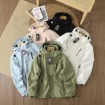 Descente Jacket Red Fleece Outdoor Windproof Winter Cuffs