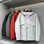 Archaeopteryx Cotton-Padded Coat Red Quick-Drying Side Pockets