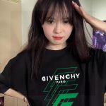 Givenchy Short Sleeves Black Cotton Pure Embroidery
