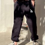 Balenciaga Sweatpants Black Fleece Simple Design Street Style