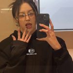 Balenciaga Hoodie Red Cotton Fleece