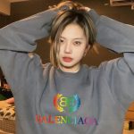 Balenciaga Sweatshirt Black Fleece Suede Autumn