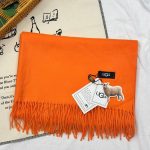 Ugg Shawl Red Cashmere Fleece Champagne Color