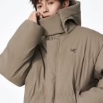 Archaeopteryx Cotton-Padded Coat Black Cotton Feather Down Pu Leather Winter