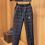 Monk Fleece Pants Red Duck Down Simple And Versatile Outdoor Windproof Autumn Winter Down-Proof Fabric