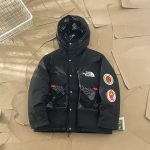 The North Face Down Jacket Red Goose Rock Climbing Winter