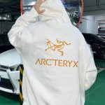 Archaeopteryx Hoodies Black Cotton Fleece Fabric Embroidery
