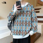 North Sweater Red Knitted Fabric