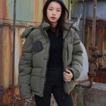 Moncler Outerwear Green Down Nylon
