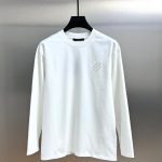 Louis Vuitton Long Sleeves Red Cotton Pure Ribbed Fabric