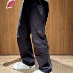 Archaeopteryx Trousers Red Nylon Fleece Slim Fit Side Pockets