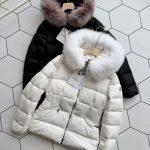 Moncler Outerwear Red Down Nylon Slim Fit
