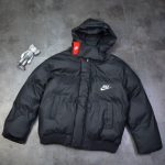 Nike Outerwear Red Cotton Thick Pu Leather Fluffy Easy To Match