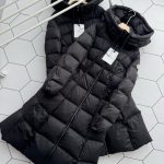 Moncler Down Jacket Black Goose Duck Nylon