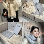Loewe Scarf Red Cashmere