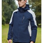 Descente Jacket Red Softshell Fabric Fleece Outdoor Functionality Autumn Winter Slim Fit