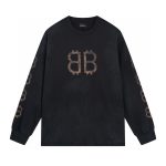 Balenciaga Long-Sleeved Ash Cotton Pure