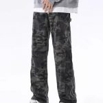 Carhartt Pants Ash Cotton Pure Fleece Denim Running Environmentally Friendly Dyeing Side Pockets