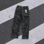 Carhartt Pants Ash Cotton Pure Fleece Fabric Denim Running Environmentally Friendly Dyeing Side Pockets