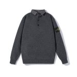 Stone Island Shirts Red Wool Blend Autumn Winter And