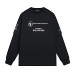 Balenciaga Long-Sleeved Ash Cotton Summer Embroidery