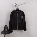Chrome Hearts Coat Red Cotton Pure Street Style Understated Luxury