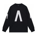 Balenciaga Long-Sleeved Ash Cotton Embroidery
