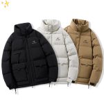 Archaeopteryx Coat Black Cotton Urban Commuting Sophistication Autumn Winter And