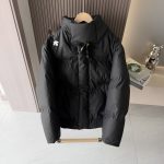 Descente Cotton-Padded Coat Black Cotton Down Fleece Pu Leather Forest Youthful Energy Winter