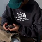 North Sweatshirt Black Fleece Autumn