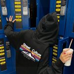 North Hoodies Black Cotton Fleece Embroidery