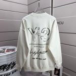 Y-3 Long-Sleeved Black Cotton Autumn Winter