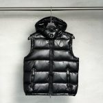 Moncler Outerwear Red Wool Feather Goose Down Nylon Fabric Smooth To The Touch Zippered Pocket
